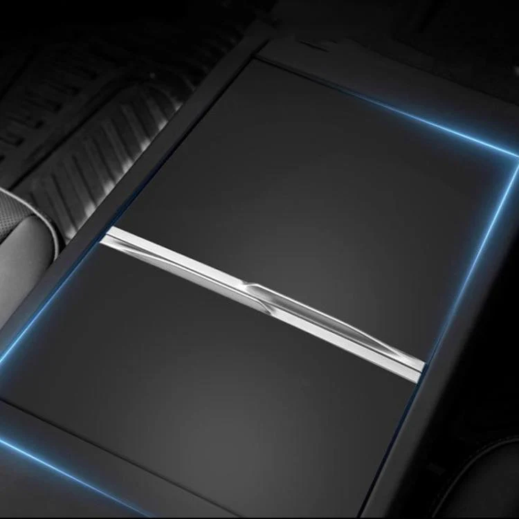 For Tesla 2024+ Model 3 Highland Center Console Panel Protection Sticker, Color: Frosted Black - Image 6