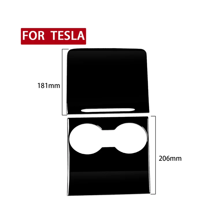 For Tesla Model 3 1105 Car Central Control Panel Decorative Sticker, Left and Right Drive Universal(Black) - Image 5