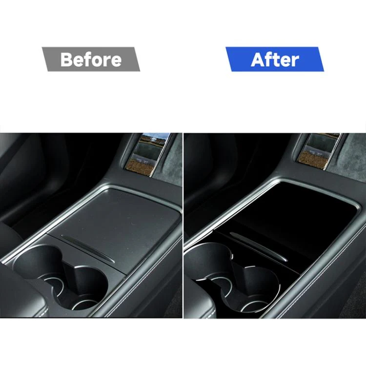 For Tesla Model 3 1105 Car Central Control Panel Decorative Sticker, Left and Right Drive Universal(Black) - Image 7