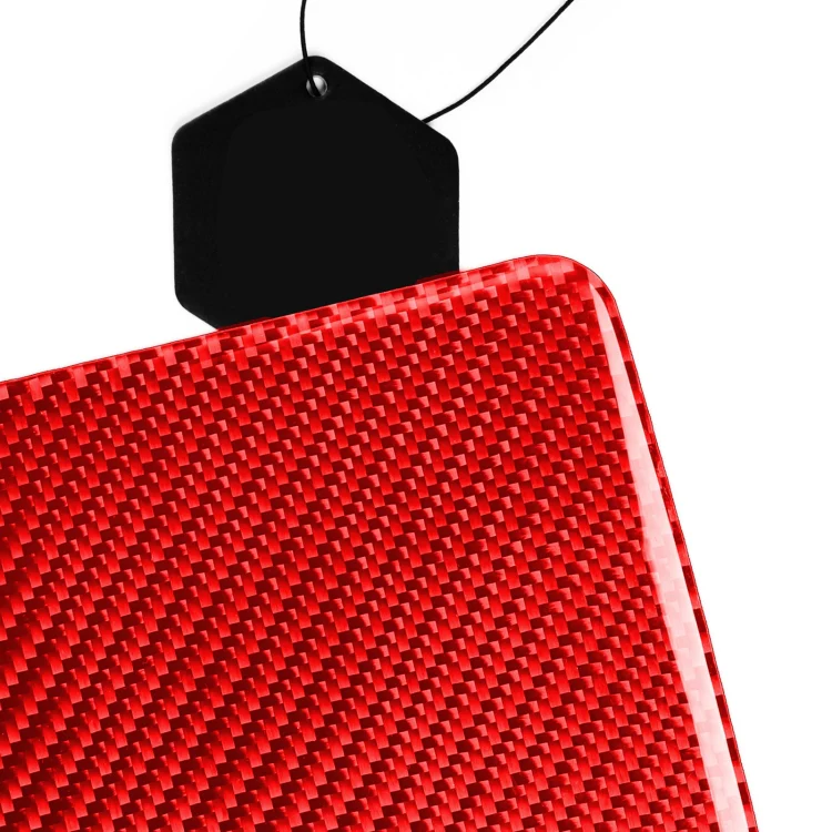 For Tesla Model 3 2017-2022 / Model Y 2000- Car Carbon Fiber Central Control Decorative Sticker (Red) - Image 3