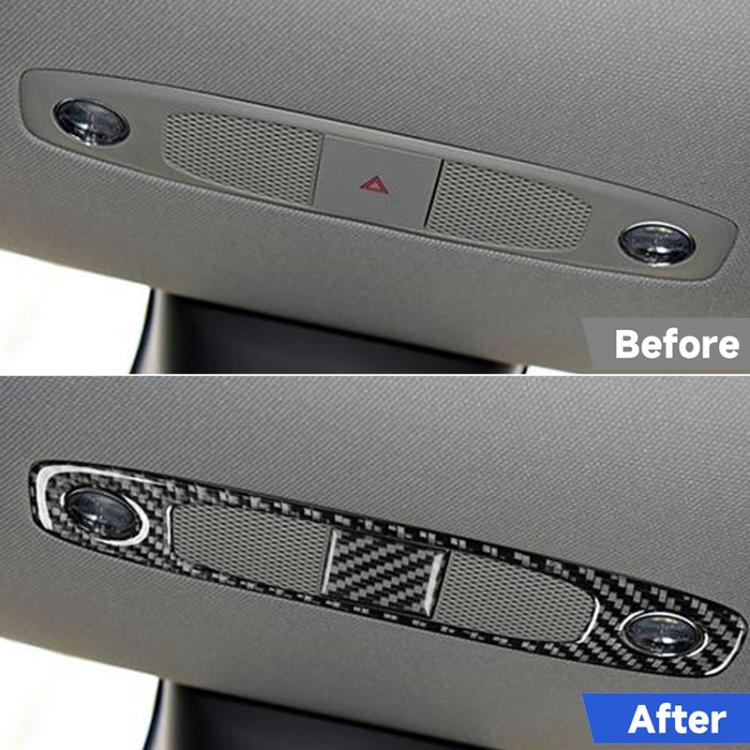 For Tesla Model 3 2019-2022 / Y 2019-2024 2pcs/Set Carbon Fiber Car Reading Light Panel Decorative Sticker, Left and Right Drive(Black) - Image 5