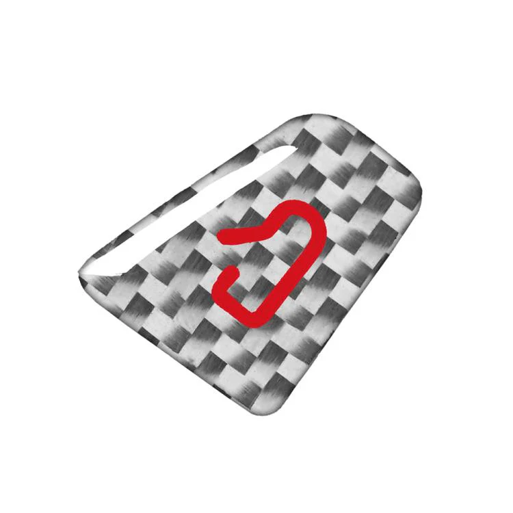For Tesla Model 3 2019-2023 / Y 2019-2024 4pcs/Set Carbon Fiber Car Door Switch Decorative Sticker with Label, Left and Right Drive(Silver) - Image 3