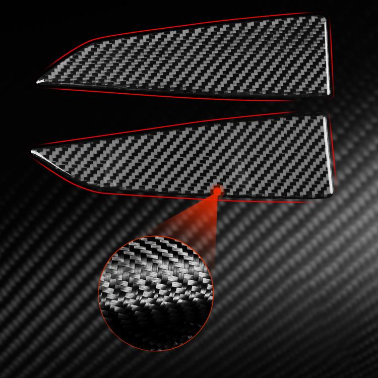 For Tesla Model 3 2023- 2pcs/Set Carbon Fiber Car Interior Door A-Pillar Decorative Sticker, Left and Right Drive(Red) - Image 4