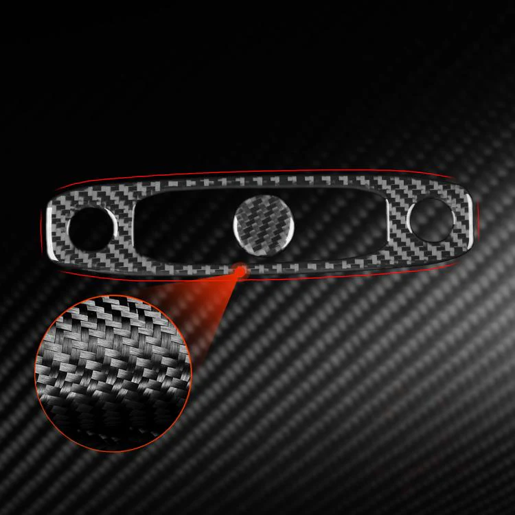 For Tesla Model 3 2023- 2pcs/Set Carbon Fiber Car Reading Light Panel Decorative Sticker, Left and Right Drive(Black) - Image 3