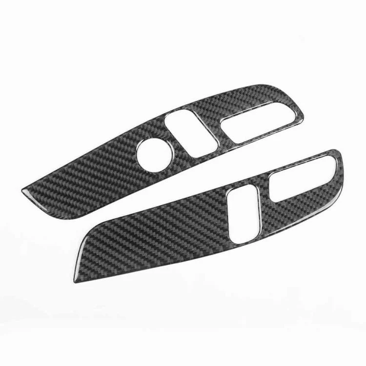 For Tesla Model 3 2023- 2pcs/Set Carbon Fiber Car Seat Adjustment Panel Decorative Sticker, Right Drive(Red) - Image 3