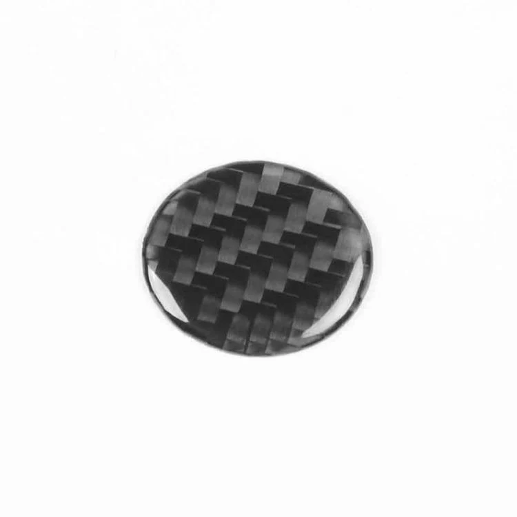For Tesla Model 3 2023- Carbon Fiber Car Emergency Light Button Decorative Sticker, Left and Right Drive(Black) - Image 2
