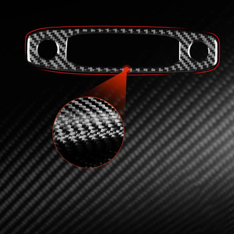 For Tesla Model 3 2023- Carbon Fiber Car Front Reading Light Panel Decorative Sticker, Left and Right Drive(Black) - Image 4