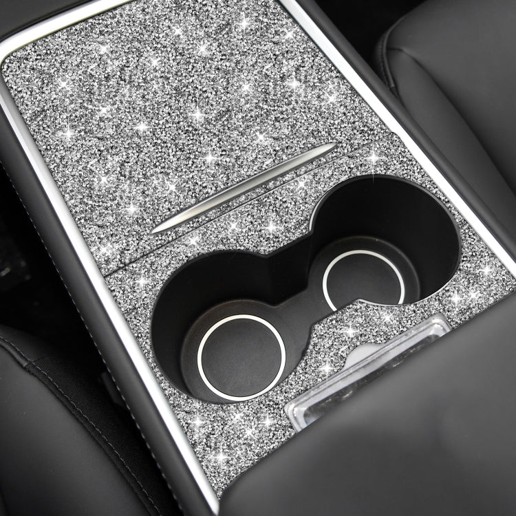 For Tesla Model 3 Car Center Control Panel with Hole Diamond Sticker,Left and Right Drive Universal - Image 6