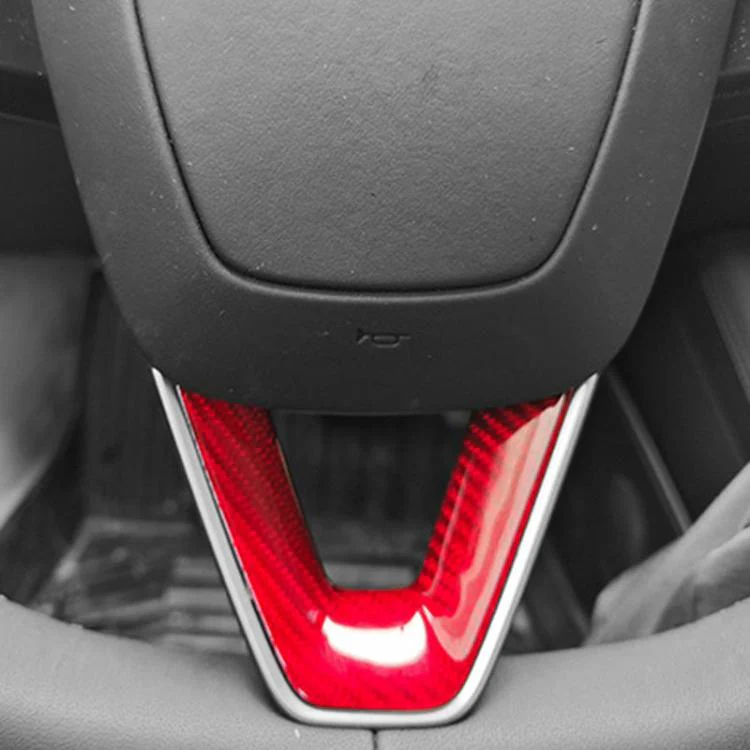 For Tesla Model 3 Car Modification Interior Carbon Fiber Steering Wheel Patch, Style: Glossy - Image 2