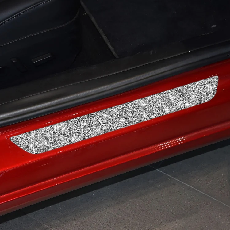 For Tesla Model 3 Car Rear Door Sill Strip Diamond Sticker,Left and Right Drive Universal - Image 6