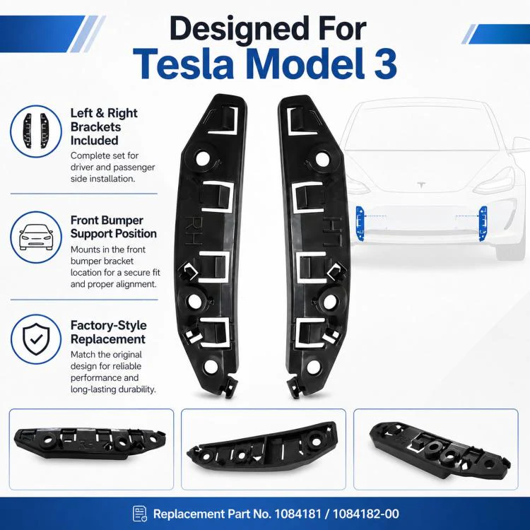 For Tesla Model 3 Front Bumper Mounting Bracket 1084181 / 1084182-00(Right) - Image 4