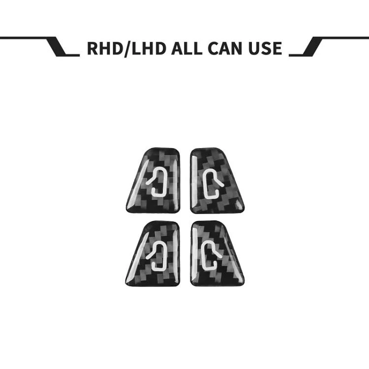 For Tesla Model 3/Y 4pcs /Set Car Window Switch Stickers(Black) - Image 2