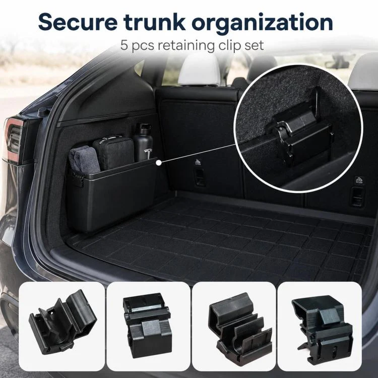 For Tesla Model 3 / Y 5pcs /Set Storage Box Mounting Clip 1472872-00-B - Image 5