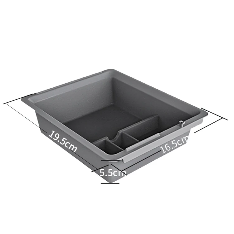 For Tesla Model 3 / Y Center Armrest Storage Box Car Modification Accessories Central Storage Box(Black) - Image 3
