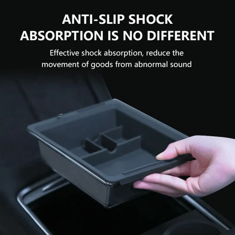 For Tesla Model 3 / Y Center Armrest Storage Box Car Modification Accessories Central Storage Box(Blue) - Image 4