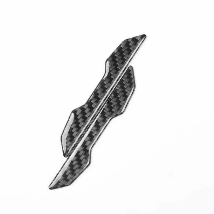 For Tesla Model 3 / Y / S / X 2pcs/Set Carbon Fiber Car Rearview Mirror Anti-collision Decorative Sticker, Left and Right Drive(Black) - Image 2