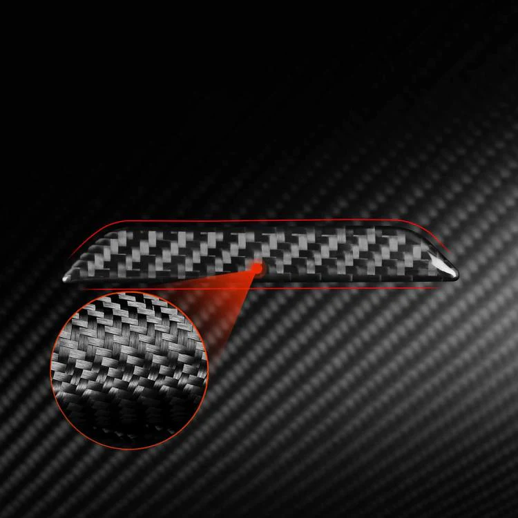 For Tesla Model 3 / Y / S / X Carbon Fiber Car Trunk Logo Decorative Sticker, Left and Right Drive(Red) - Image 5