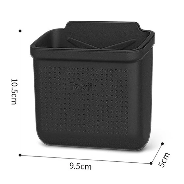 For Tesla Model 3Y Adhesive Sticker Installation Car Silicone Storage Bo(Black) - Image 3