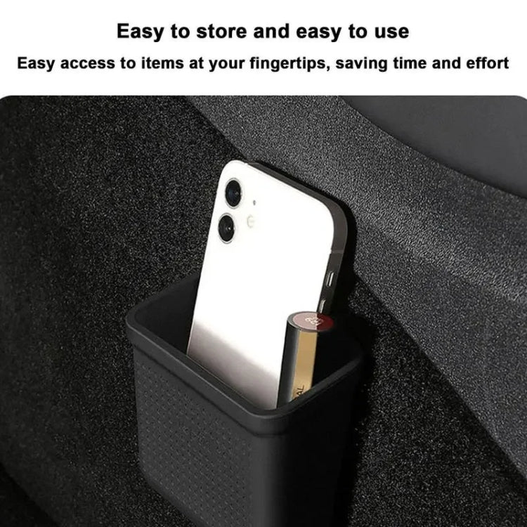For Tesla Model 3Y Adhesive Sticker Installation Car Silicone Storage Bo(Black) - Image 6