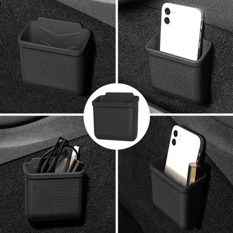 For Tesla Model 3Y Adhesive Sticker Installation Car Silicone Storage Bo(Black) - Image 7