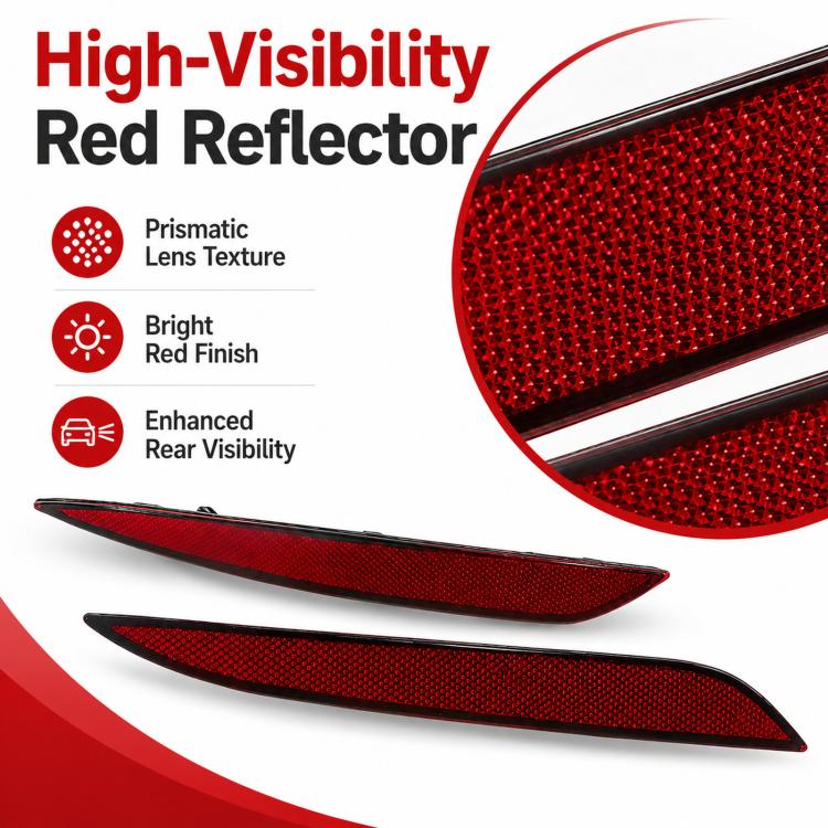 For Tesla Model S Rear Bumper Reflectors Fog Lights 6007706-00-D / 6007705(Left) - Image 4