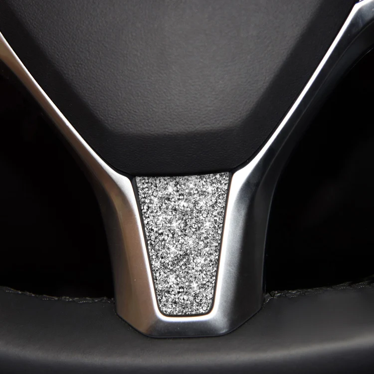 For Tesla Model S/X Car Steering Wheel Diamond Sticker,Left and Right Drive Universal - Image 6