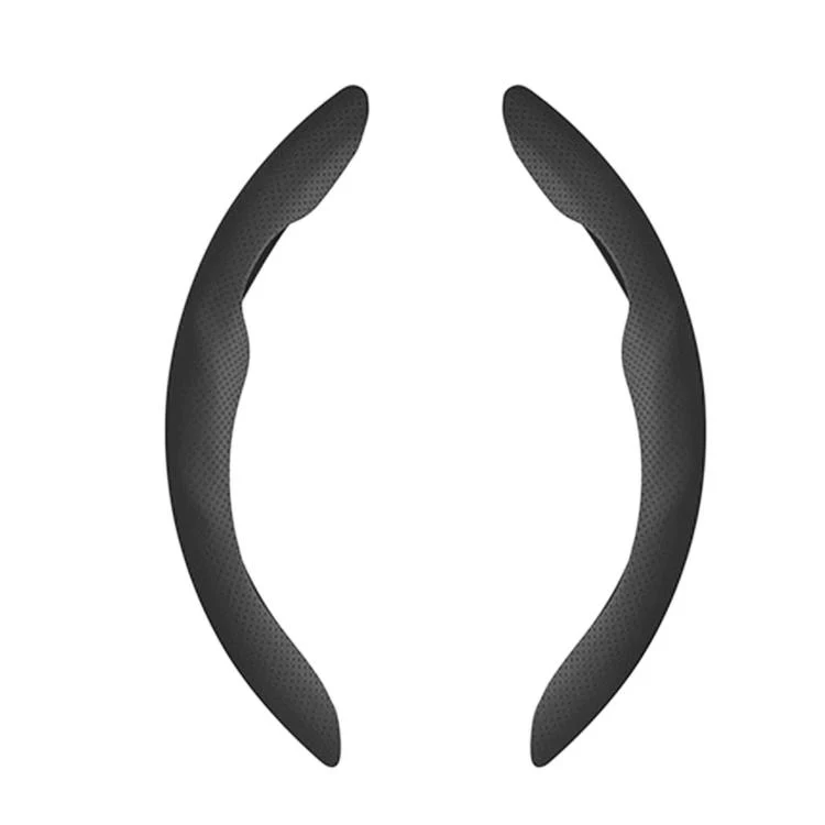For Tesla Model Series Ultra-Thin Sweat-Wicking Steering Wheel Cover, Spec: NAPPA Black - Image 2