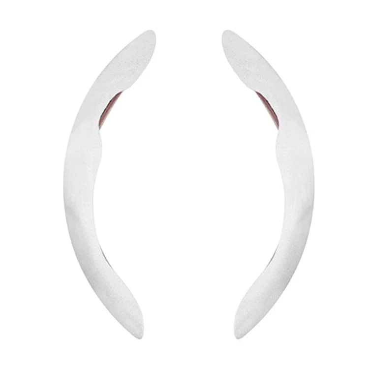 For Tesla Model Series Ultra-Thin Sweat-Wicking Steering Wheel Cover, Spec: Suede White - Image 2