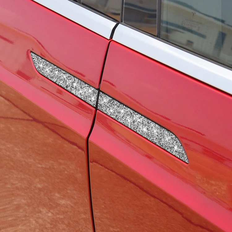 For Tesla Model X Car Exterior Door Handle Panel Diamond Sticker,Left and Right Drive Universal - Image 6