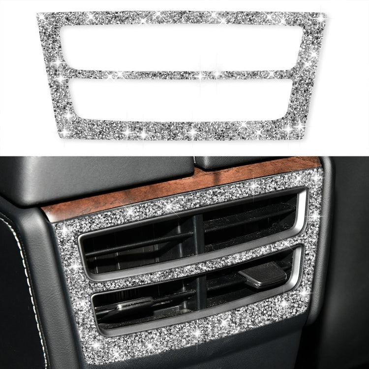 For Tesla Model X Car Rear Air Outlet Panel Diamond Sticker,Left and Right Drive Universal