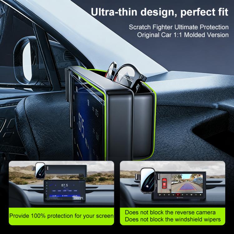 For Tesla Model X / Model S 23-24 17 inch Car Screen Phone Holder Mount with Extension Arm(Black) - Image 7
