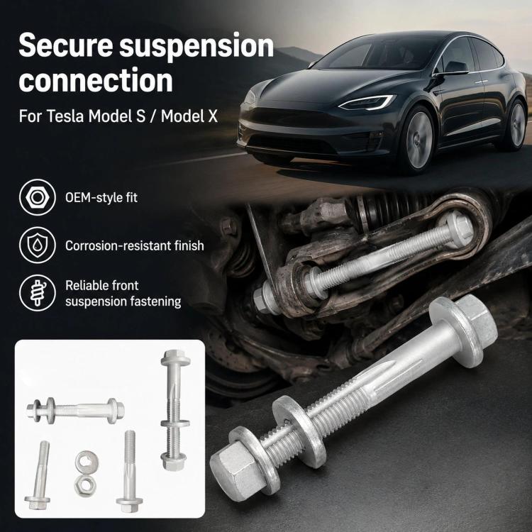 For Tesla Model X / S Front Suspension Lower Control Arm Straight Bolt 2007106 - Image 6