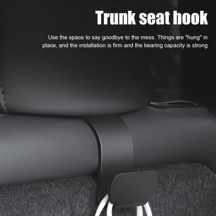 For Tesla Model Y 1pair Rear Trunk Hook Bag Umbrella Hanger - Image 5