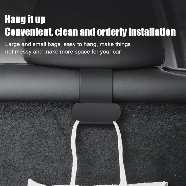 For Tesla Model Y 1pair Rear Trunk Hook Bag Umbrella Hanger - Image 6