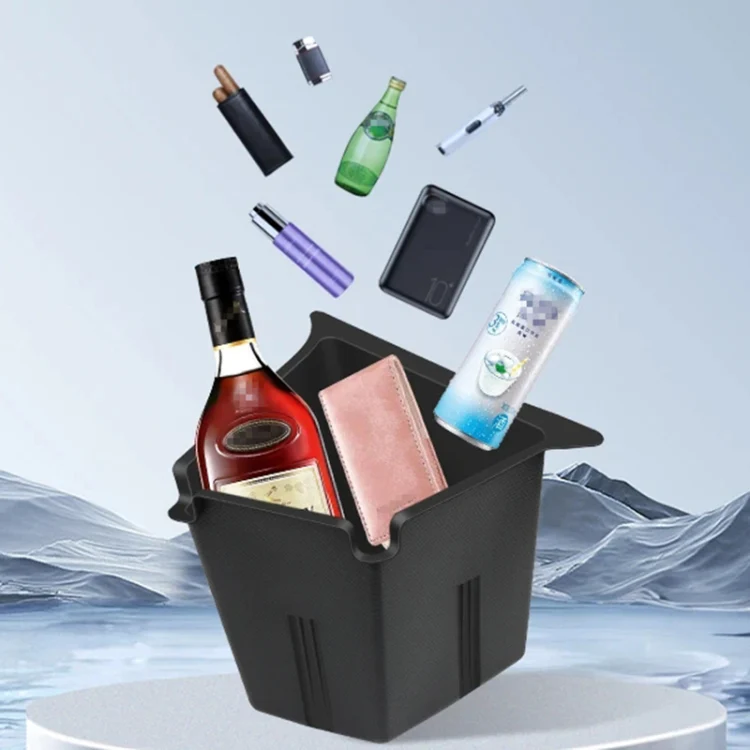 For Tesla Model Y 2021-2023 2pcs / Set Car Trunk Side Storage Box, Flagship Model, Style:without Cover - Image 7