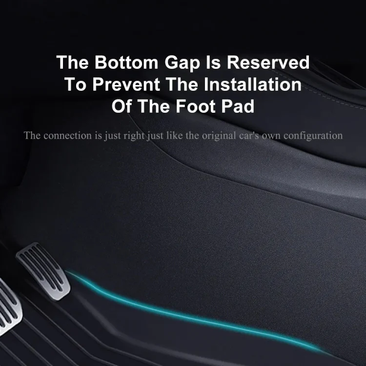 For Tesla Model Y 2pcs / Set Car Center Console Inside Leather Anti-kick Pad - Image 7
