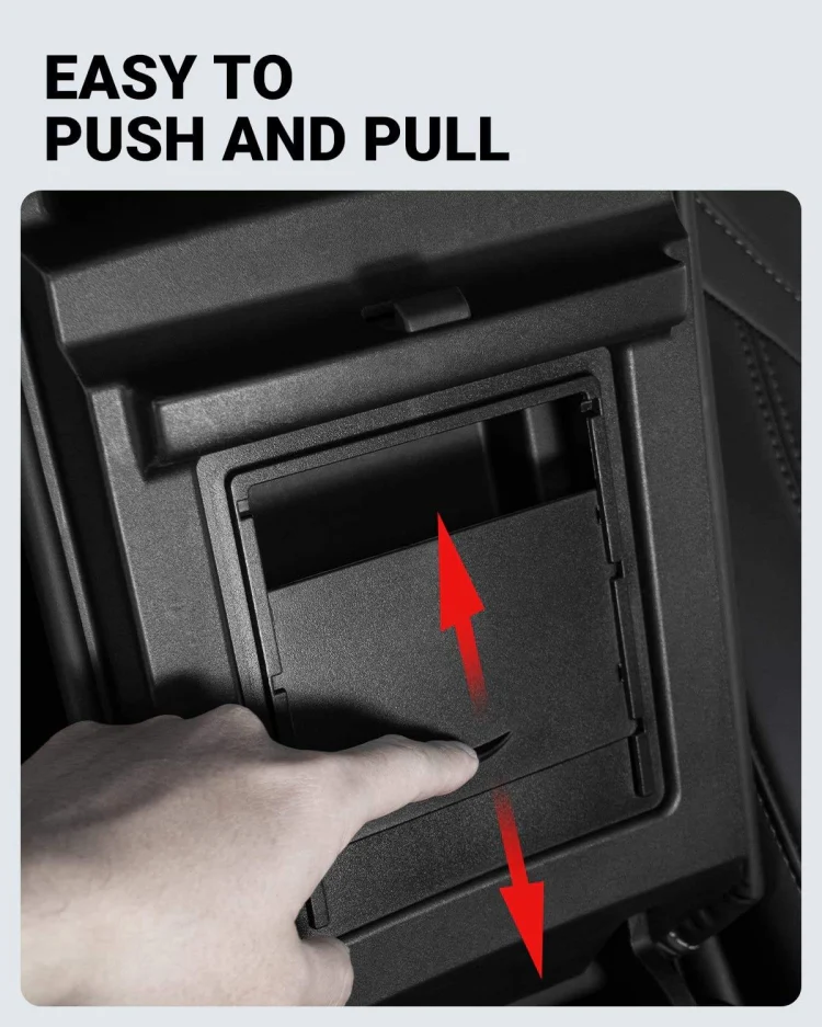 For Tesla Model Y / 3  Armrest Hidden Storage Box Central Control Storage Box - Image 7