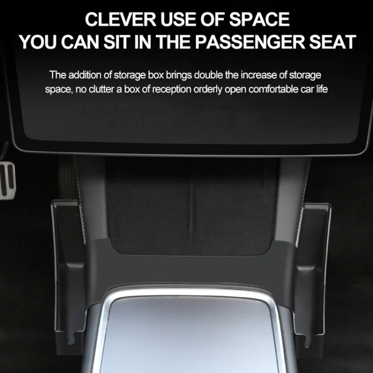 For Tesla Model Y / 3 Center Side Storage Box Side Organizer Saddle Box Interior Modification Accessories - Image 5