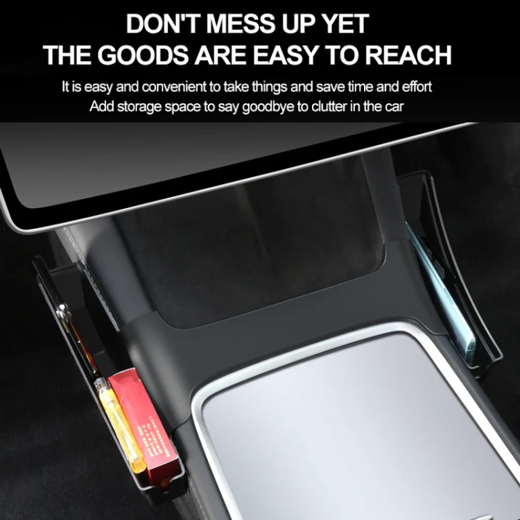 For Tesla Model Y / 3 Center Side Storage Box Side Organizer Saddle Box Interior Modification Accessories - Image 7