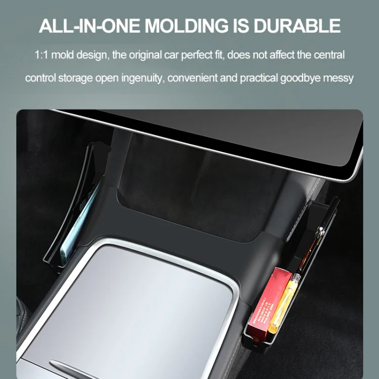 For Tesla Model Y / 3 Center Side Storage Box Side Organizer Saddle Box Interior Modification Accessories - Image 8