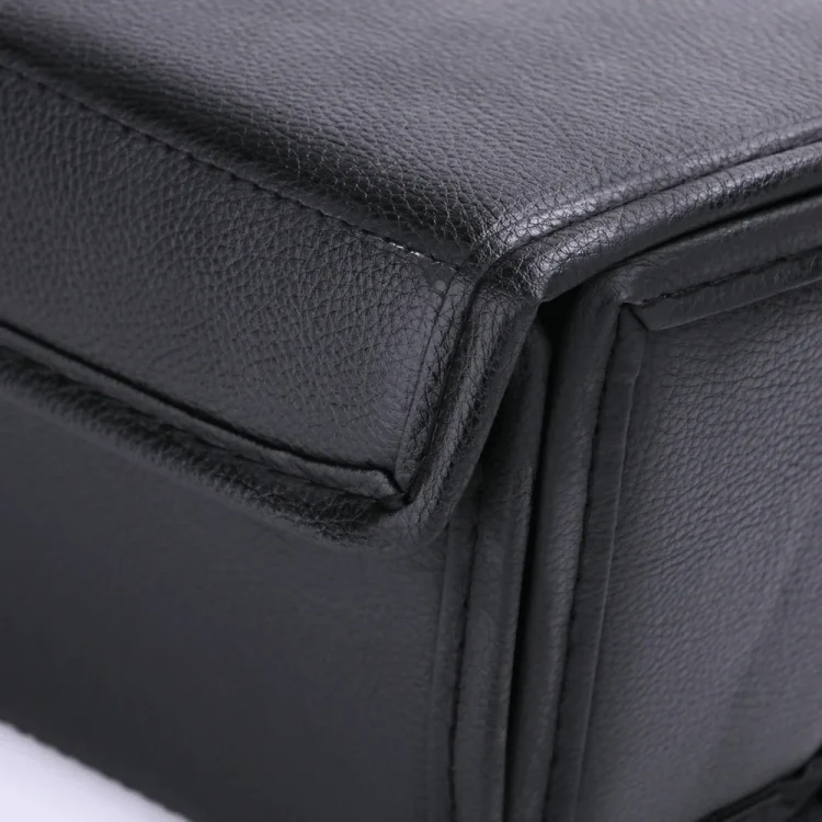 For Tesla Model Y PU Leather Car Interior Storage Glove Box Modification Accessories, Style: Air Outlet Model - Image 5