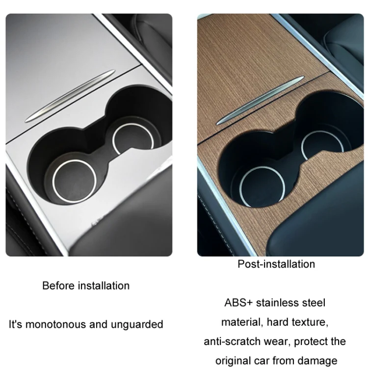 For Tesla Model3/Y Central Control Panel Modification Anti-Scratch Protective Sticker(Carbon Fiber Matte) - Image 3
