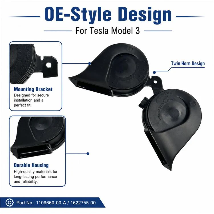 For Tesla Snail Horn Speakers 1109660-00-A / 1622755-00(Model 3) - Image 3