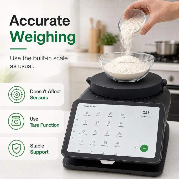 For Thermomix TM7 Scale Base Protection Cover Silicone Weighing Plate(Black) - Image 4