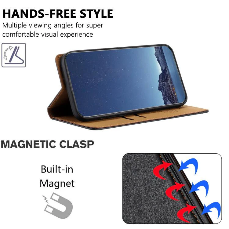 For Ulefone Note 19 Stitching Design Scratch-Resistant Vegan Leather Phone Case(Black) - Image 4