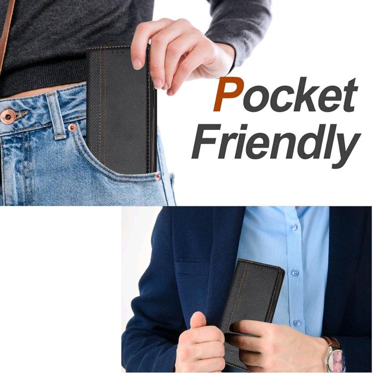 For Ulefone Note 19 Stitching Design Scratch-Resistant Vegan Leather Phone Case(Black) - Image 6
