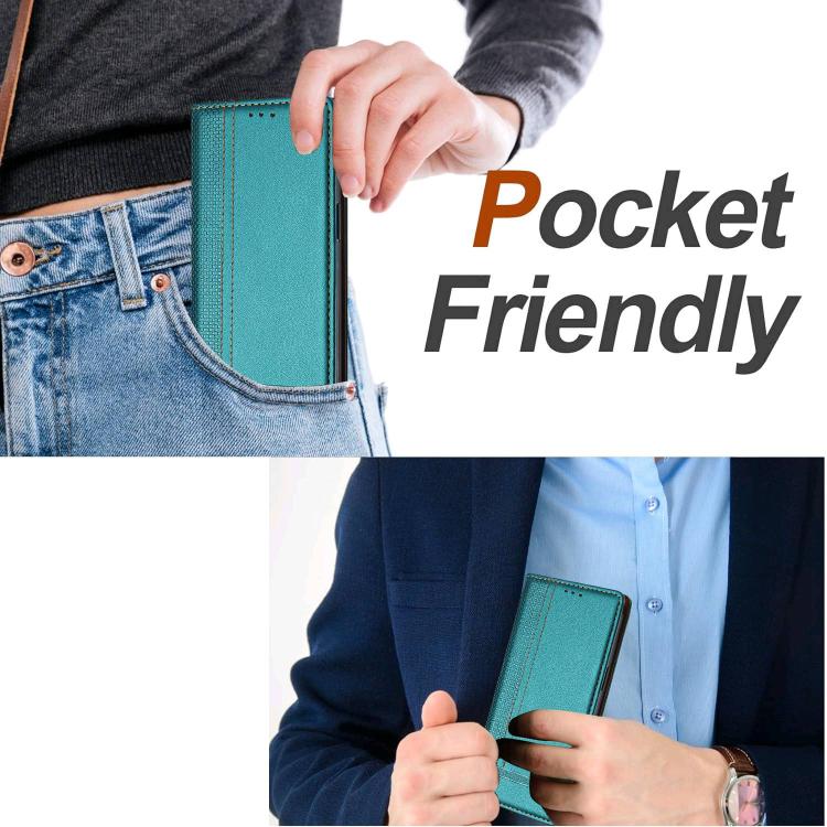 For Ulefone Note 19 Stitching Design Scratch-Resistant Vegan Leather Phone Case(Green) - Image 6