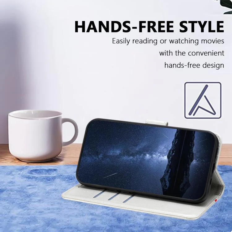 For Ulefone Note 20 Pro Color Block Card Slots Vegan Leather Phone Case(Silver) - Image 7