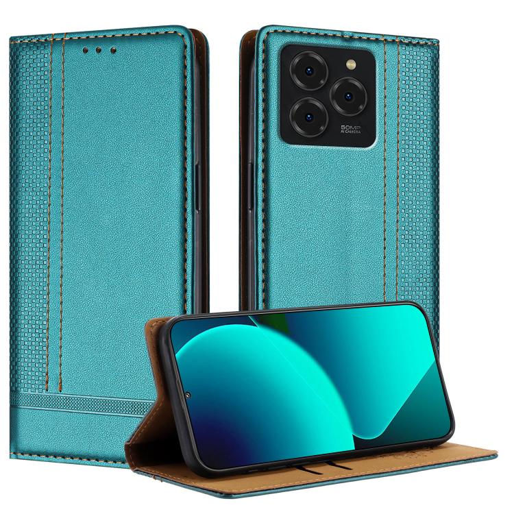 For Ulefone Note 20 Pro Stitching Design Scratch-Resistant Vegan Leather Phone Case(Green)