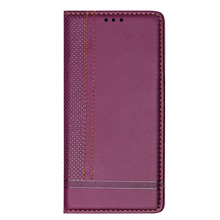 For Ulefone Note 20 Pro Stitching Design Scratch-Resistant Vegan Leather Phone Case(Purple) - Image 2